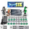 Kit borne d'arcade Pandora Saga DX — joysticks SANWA, boutons LED, monnayeur — Tout vert Kit borne d'arcade Pandora Saga DX — joysticks SANWA, boutons LED, monnayeur