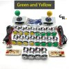 Kit joysticks et boutons d'arcade USB — SANWA, LED chromées, monnayeur