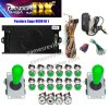 Pandora Saga DX2 — 9 800 jeux, carte seule ou kit complet SANWA — Kit tout vert Pandora Saga DX2 — 9 800 jeux, carte seule ou kit complet SANWA