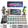 Kit borne d'arcade Pandora Saga — 4 710 jeux, SANWA et boutons LED — Vert et jaune Kit borne d'arcade Pandora Saga — 4 710 jeux, SANWA et boutons LED
