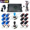 Kit borne d'arcade Pandora Saga DX 2 Plus — joysticks et boutons, 9 800 jeux — Bleu et noir Kit borne d'arcade Pandora Saga DX 2 Plus — joysticks et boutons, 9 800 jeux